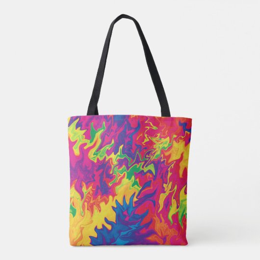 Psychedelic Splashing.... Tote Bag (Achterkant)
