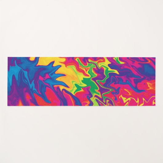 Psychedelic Splashing.... Yogamat (Voorkant (horizontaal))