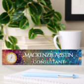 Psychedelic Splatter | Abstract regenboogmonogram Naambordje