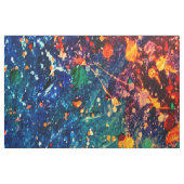 Psychedelic Splatter | Abstracte kleurrijke regenb Stof (Fat Quarter)