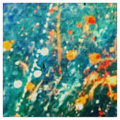 Psychedelic Splatter | Abstracte kleurrijke regenb Stof (Swatch)