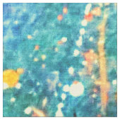 Psychedelic Splatter | Abstracte kleurrijke regenb Stof (Close Up)