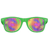 Psychedelic Splodge Adult Party Shades Retro Zonnebril (Voorkant)