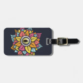 Psychedelic Spooky Eye kleurig Bagagelabel (Voorkant horizontaal)