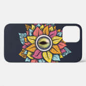 Psychedelic Spooky Eye kleurig Case-Mate iPhone Case (Achterkant (horizontaal))