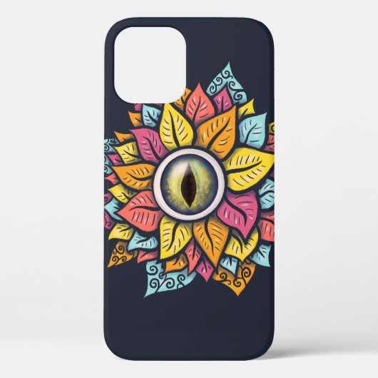 Psychedelic Spooky Eye kleurig Case-Mate iPhone Case (Achterkant)