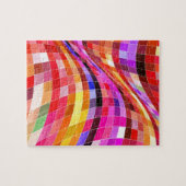 Psychedelic Square Pattern Legpuzzel (Horizontaal)