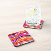 Psychedelic Square Pattern Onderzetter (Rechterzijde)