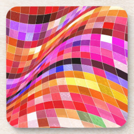 Psychedelic Square Pattern Onderzetter