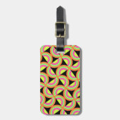 Psychedelic Squares Bagagelabel (Voorkant verticaal)