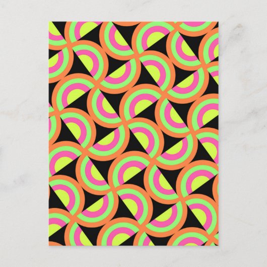 Psychedelic Squares Briefkaart (Voorkant)