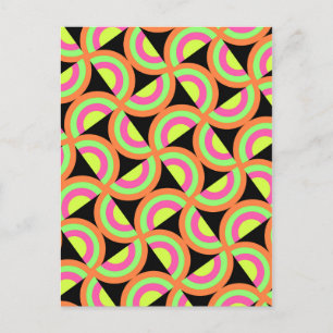 Psychedelic Squares Briefkaart
