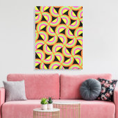 Psychedelic Squares Canvas Afdruk (Insitu (Woonkamer))