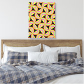 Psychedelic Squares Canvas Afdruk (Insitu (Slaapkamer))