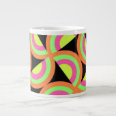 Psychedelic Squares Grote Koffiekop (Voorkant)