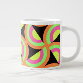 Psychedelic Squares Grote Koffiekop (Rechts)