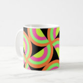 Psychedelic Squares Koffiemok (Voorkant links)