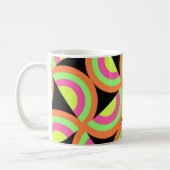 Psychedelic Squares Koffiemok (Links)