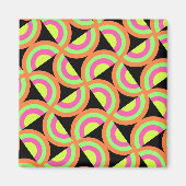 Psychedelic Squares Magneet (Voorkant)