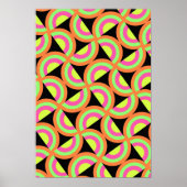 Psychedelic Squares Poster (Voorkant)