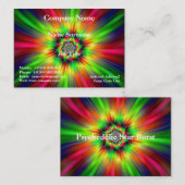 Psychedelic Star Burst Visitekaartje (Voorkant / Achterkant)