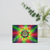 Psychedelic Star Burst Visitekaartje (Staand voorkant)