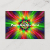 Psychedelic Star Burst Visitekaartje (Achterkant)