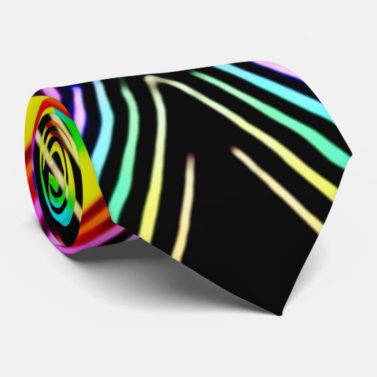 Psychedelic Star Theory Satin Power Stropdas (Opgerold)