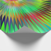 Psychedelic Starburst Fractal Cadeaupapier (Hoek)