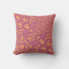 Psychedelic Starburst Pattern – Groovy Pink & Oran Kussen