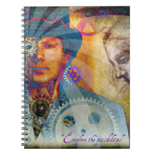 Psychedelic Steampunk Notitieboek