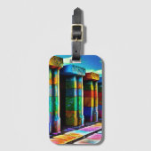 Psychedelic Stones Bagagelabel (Voorkant (verticaal))