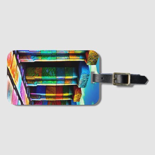 Psychedelic Stones Bagagelabel (Voorkant (horizontaal))