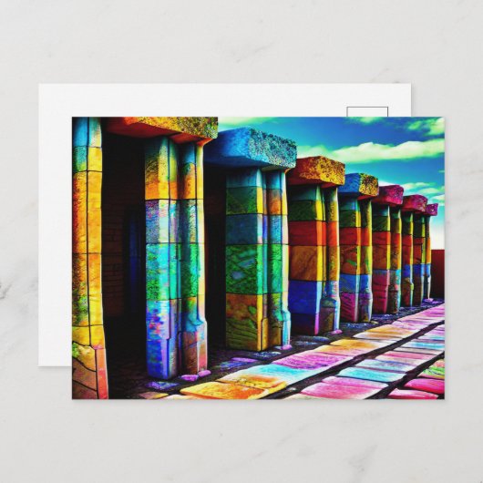 Psychedelic Stones Briefkaart (Voorkant / Achterkant)