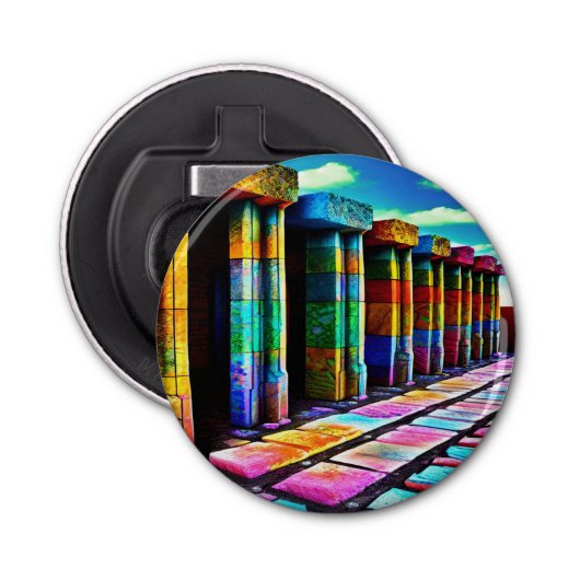 Psychedelic Stones Button Flesopener (Voorkant)