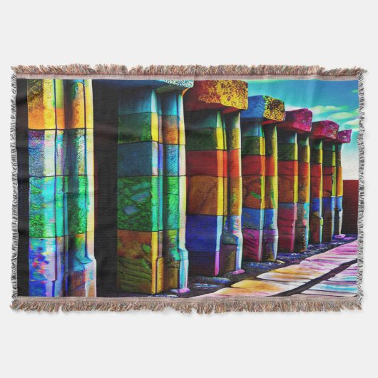 Psychedelic Stones Deken (Voorkant)