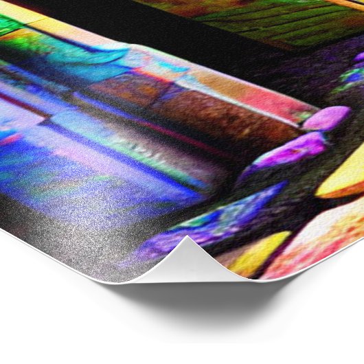 Psychedelic Stones Foto Afdruk (Hoek)