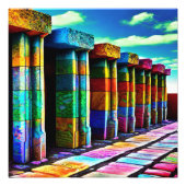 Psychedelic Stones Foto Afdruk (Voorkant)