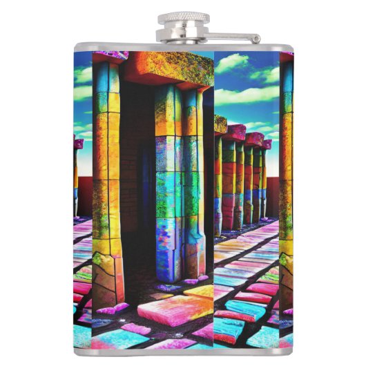 Psychedelic Stones Heupfles (Achterkant)