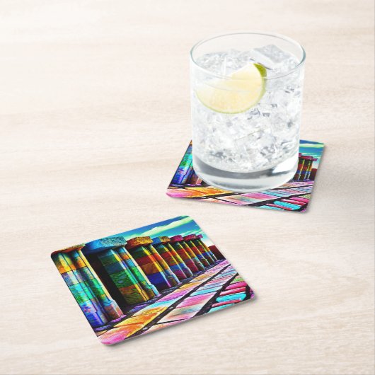 Psychedelic Stones Kartonnen Onderzetters (Insitu)