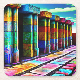 Psychedelic Stones Kartonnen Onderzetters