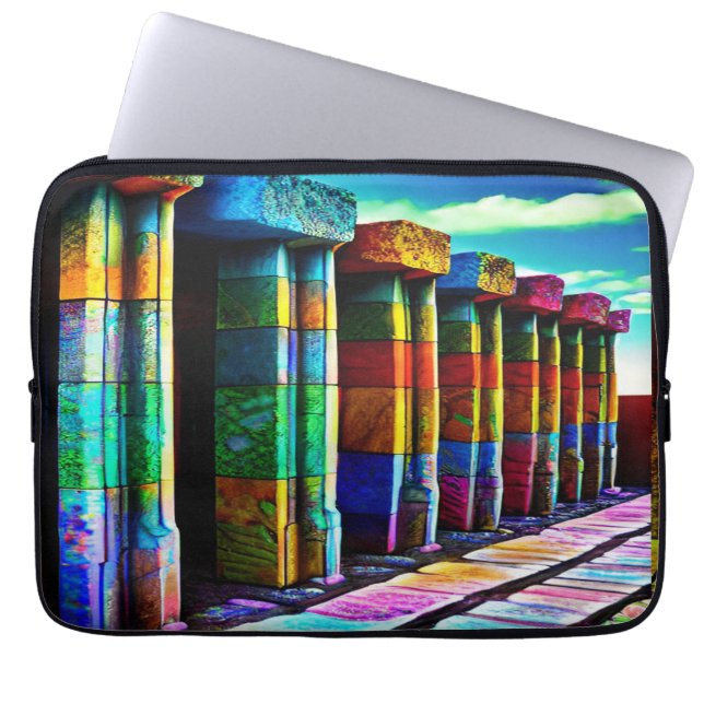 Psychedelic Stones Laptop Sleeve (Voorkant)