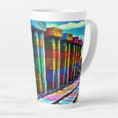 Psychedelic Stones Latte Mok (Rechterhoek)