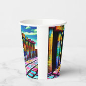 Psychedelic Stones Papieren Bekers (Links)