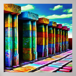 Psychedelic Stones Poster