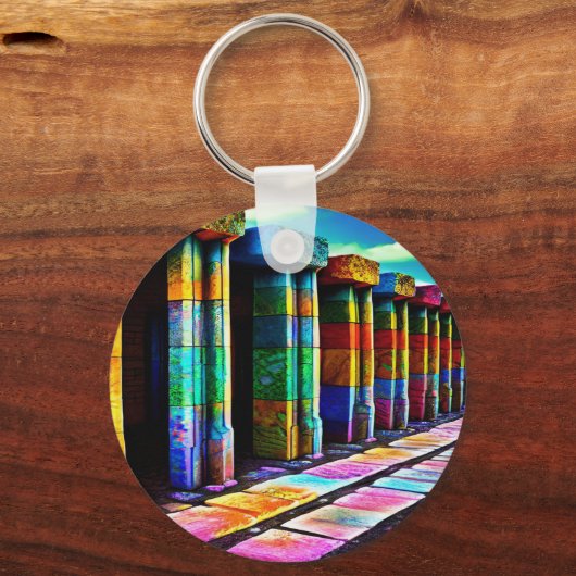 Psychedelic Stones Sleutelhanger (Voorkant)