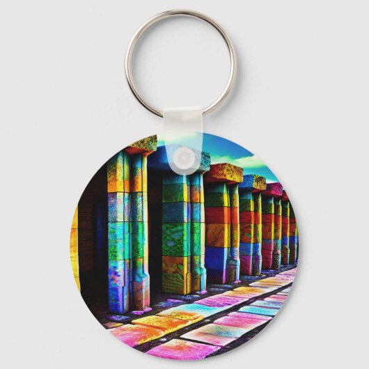 Psychedelic Stones Sleutelhanger (Achterkant)