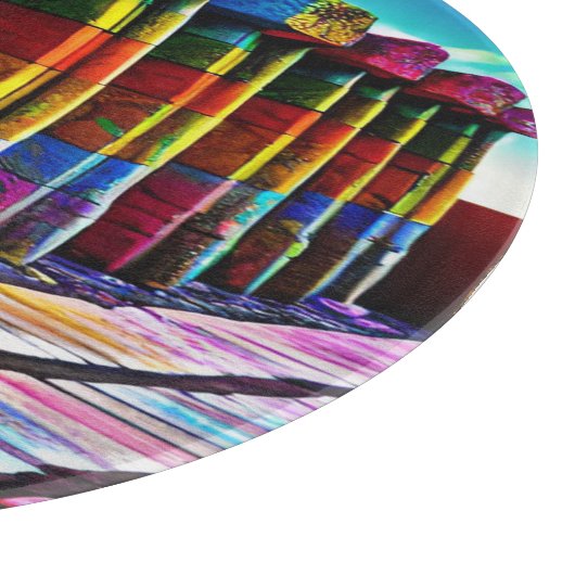 Psychedelic Stones Snijplank (Hoek)