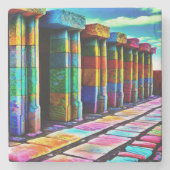 Psychedelic Stones Stenen Onderzetter (Voorkant)