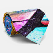 Psychedelic Stones Stropdas (Opgerold)